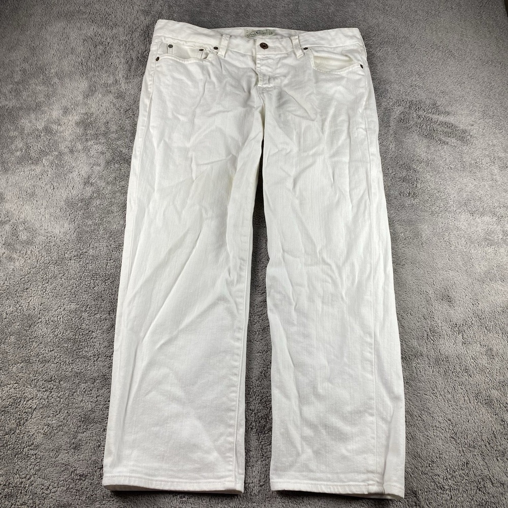 Lucky Brand Mid Rise Sweet Jean Crop Womens Size 12/31 White Denim